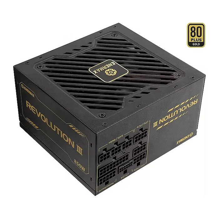 Enermax Power Supply 850W Revolution3 80+ Gold Black FULLMOD