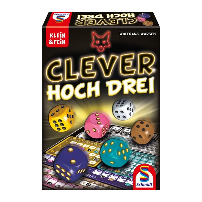 Schmidt Clever hoch Drei Würfelspiel, 1 St.
