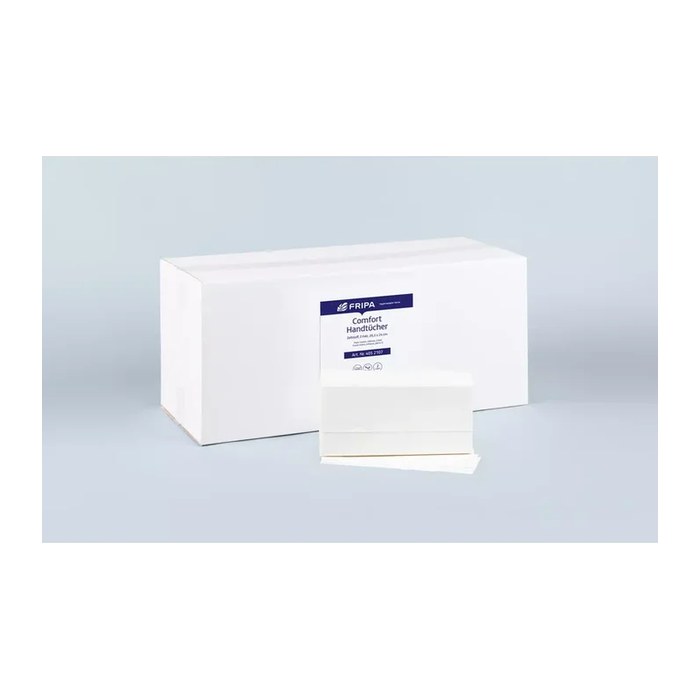 FRIPA Papierhandtücher 4052107 Comfort Zick-Zack-Falzung 2-lagig weiß, 2.250 Tücher