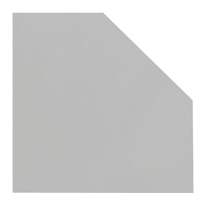 MÖBELPARTNER Verbindungsplatte lichtgrau, fünfeckig 65,0 x 65,0 x 2,2 cm