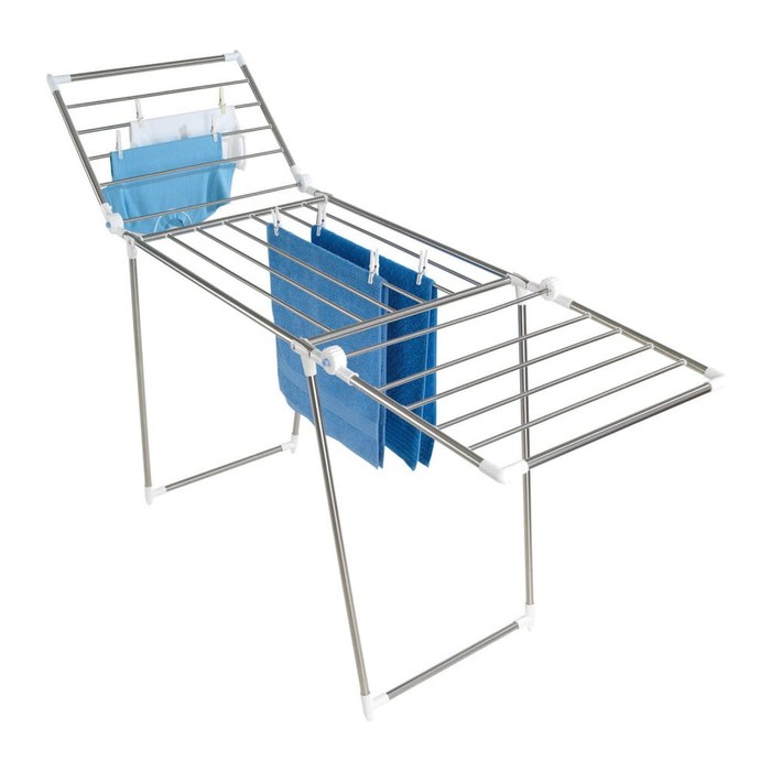 WENKO Wäscheständer Profi Plus silber, 1 Set