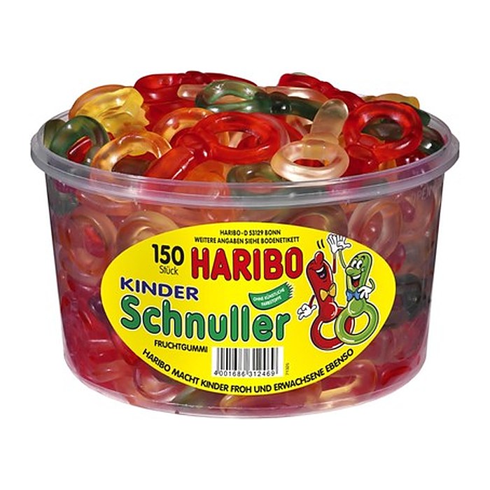 HARIBO Kinder Schnuller Fruchtgummi 150 St./1,2 kg, 150 St.