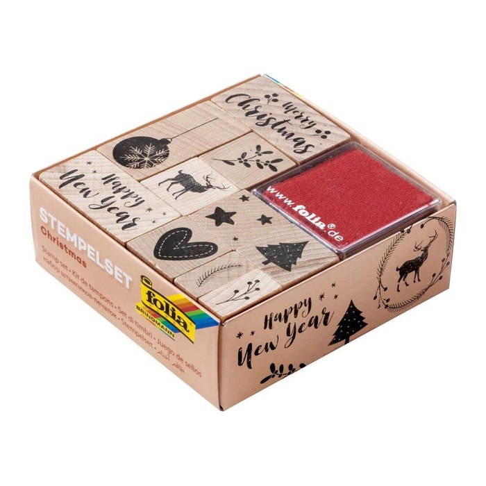 folia Motivstempel-Set Weihnachten, 1 Set