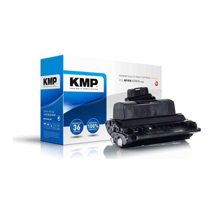 KMP H-T228 schwarz Toner kompatibel zu HP 81X (CF281X)