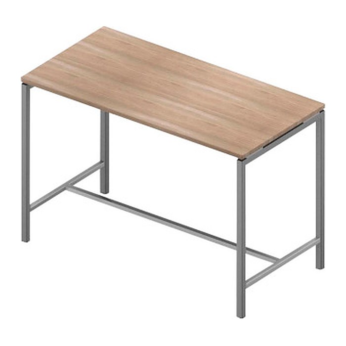 Quadrifoglio Stehtisch Creo ulme rechteckig, 4-Fuß-Gestell alu, 160,0 x 80,0 x 107,0 cm
