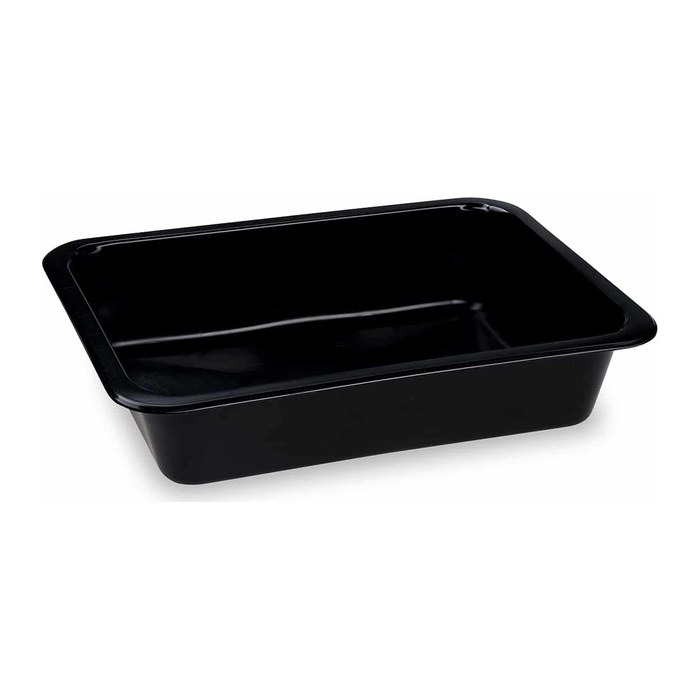 PROPAC Mehrweg-Menüschalen schwarz 22,7 x 17,8 cm, 20 St.