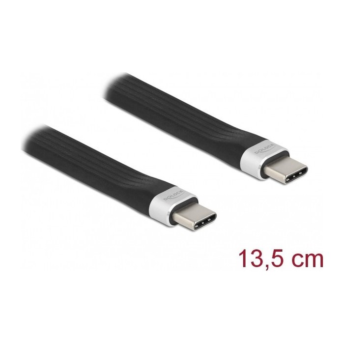 DELOCK USB 3.2Gen2 FPC Flachbandkabel USB Typ-C > C 13,5cm