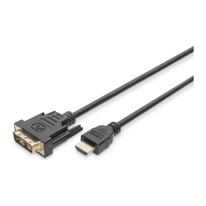 DIGITUS HDMI A/DVI-D Kabel 3,0 m schwarz, 1 St.