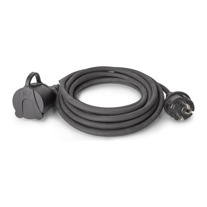 Entac Verlängerungskabel 5m schwarz IP44