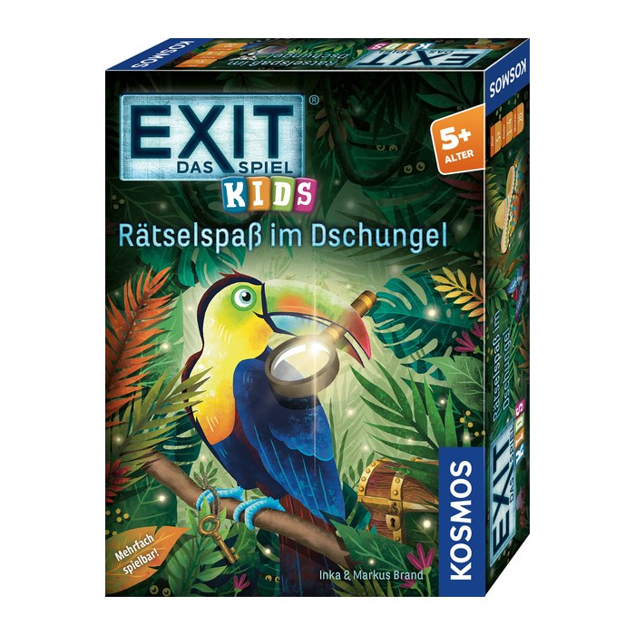 KOSMOS EXIT - Das Spiel: Kids Rätselspaß im Dschungel Escape-Room Spiel, 1 St.