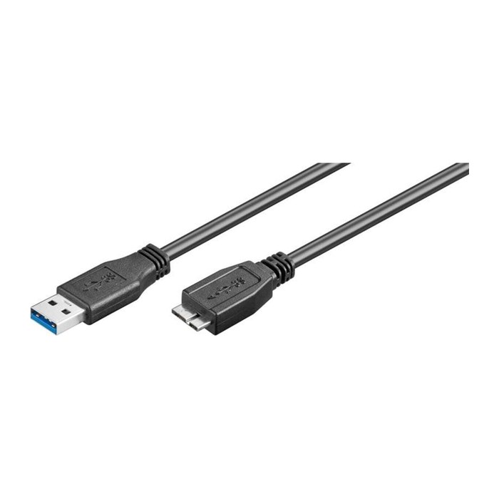 goobay USB 3.0 A/Micro USB 3.0 B Kabel 1,8 m schwarz, 1 St.