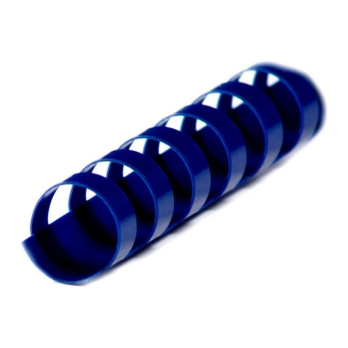 LMG Kunststoffbinderücken blau für 85 Blatt, 100 St.