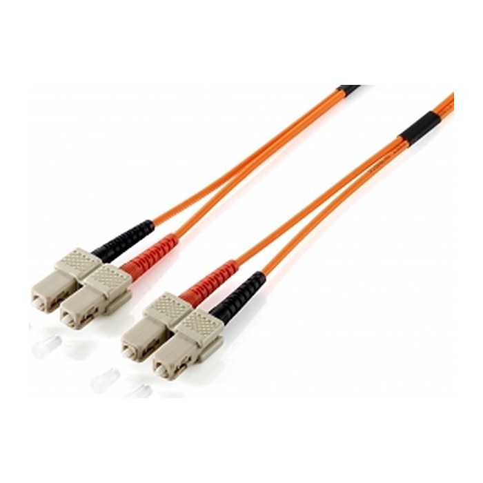 Equip Patchkabel SC->SC 20.00m Singlemode Duplex OS2 gelb Polybeutel