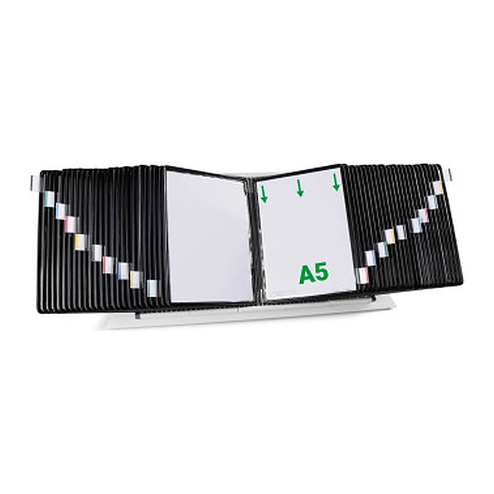 tarifold Sichttafelsystem 435507 DIN A5 schwarz mit 50 St. Sichttafeln, 1 St.