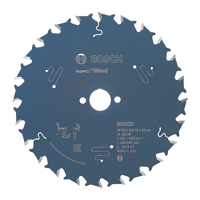 BOSCH EXPERT for Wood Kreissägeblatt 190,0 mm, 24 Zähne, 1 St.