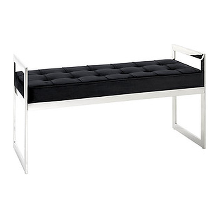 HAKU Möbel Sitzbank 18583 schwarz Stoff 100,0 cm