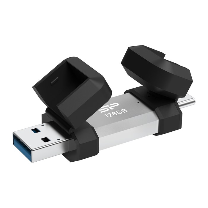 Silicon Power USB-Stick 128GB USB3.2 + Type-C C51 Black