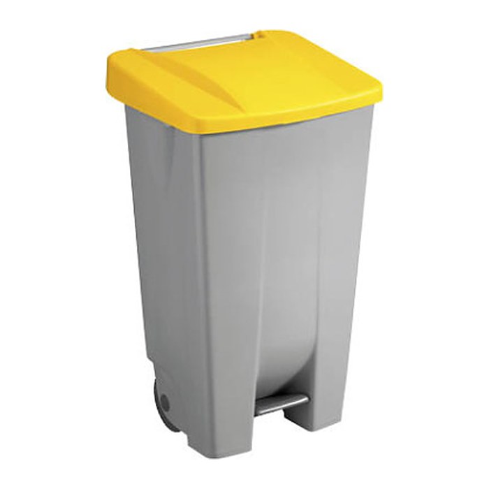 helit Mülleimer 120,0 l grau, gelb, 1 St.