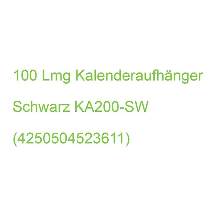 LMG Kalenderaufhänger schwarz, 100 St.