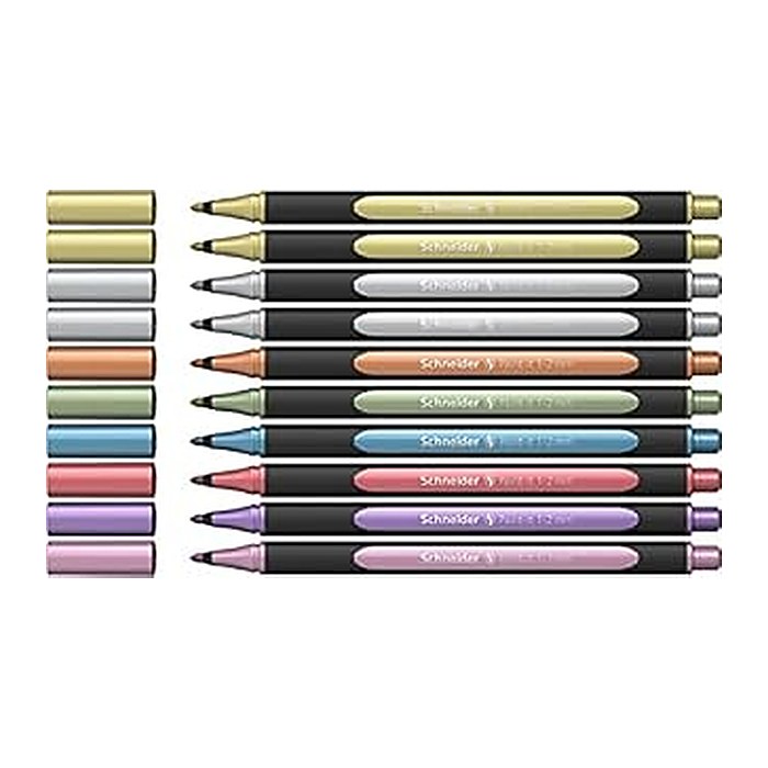 Schneider 020 Lackmarker farbsortiert 1,0 - 2,0 mm, 10 Set