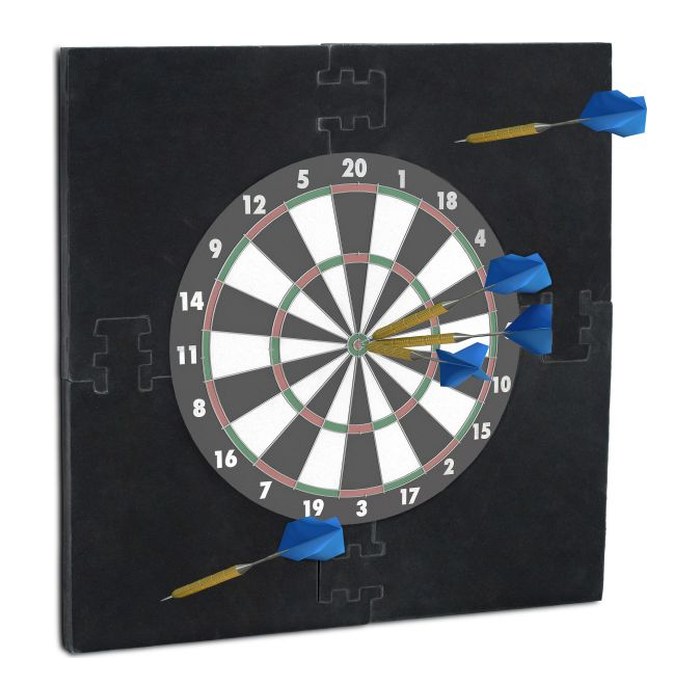 relaxdays Dartboard-Surround dunkelrot