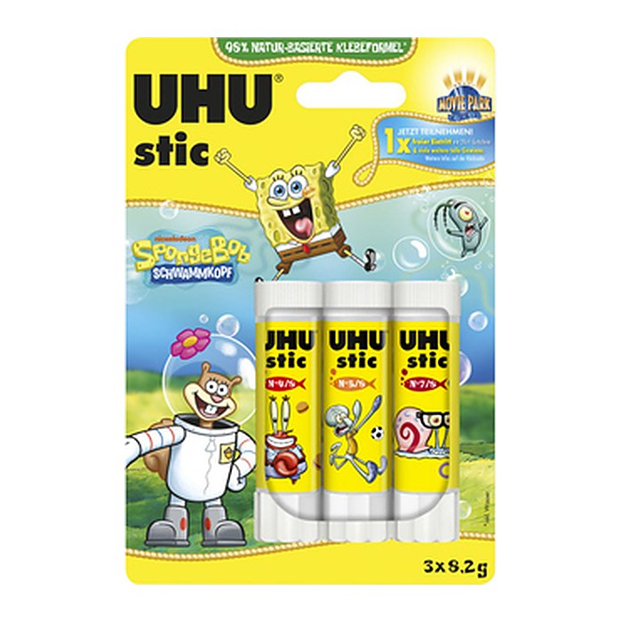 UHU stic SpongeBob Schwammkopf Klebestifte 8,2 g, 3 St.
