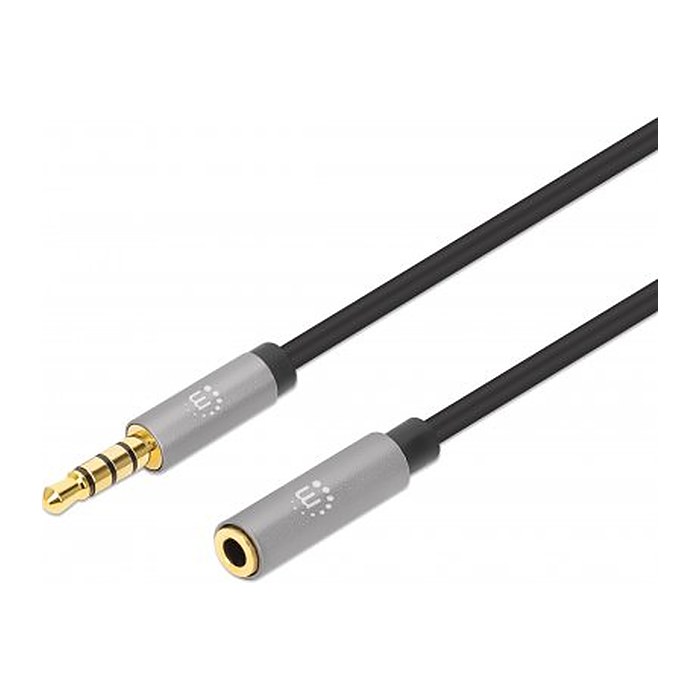MANHATTAN Audio-Verlängerungskabel Aux / 3,5 mm Klinke 1m