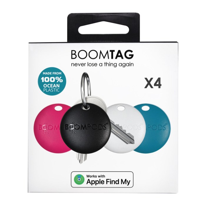 BOOMPODS BOOMTAG 4er-Pack Bluetooth-Tracker, 4 St.