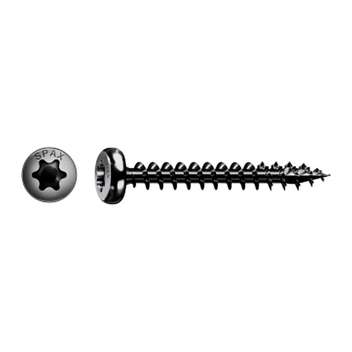 SPAX® Universalschrauben T20 Halbrundkopf BLAX 0201040500403 5 mm x 40 mm, 200 St.
