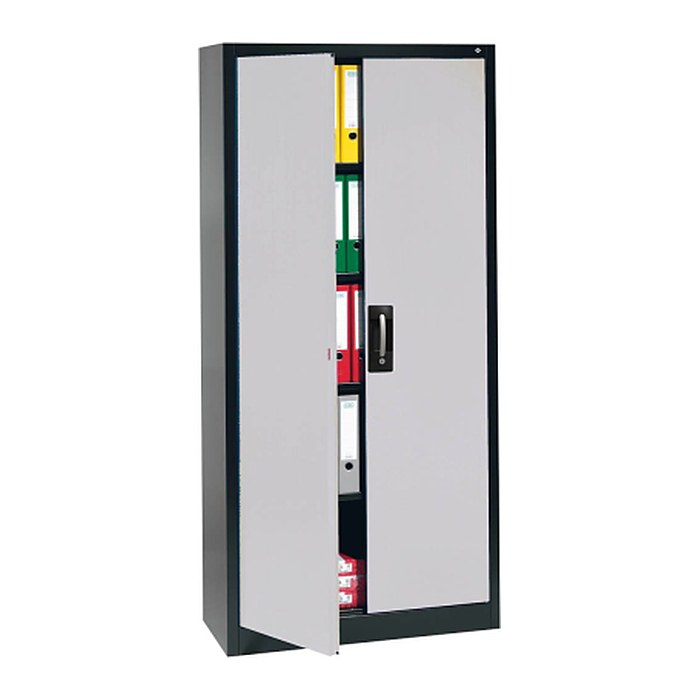 CP Stahlschrank C 2000 Acurado 9460-000 S10667 anthrazit, weißaluminium 4 Fachböden 120,0 x 40,0 x 195,0 cm, aufgebaut, 1 St.