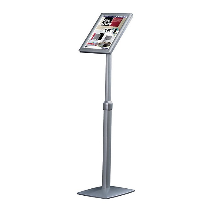 FRANKEN Infoständer silber DIN A4 33,0 x 25,0 x 86,5 - 125,0 cm, 1 St.