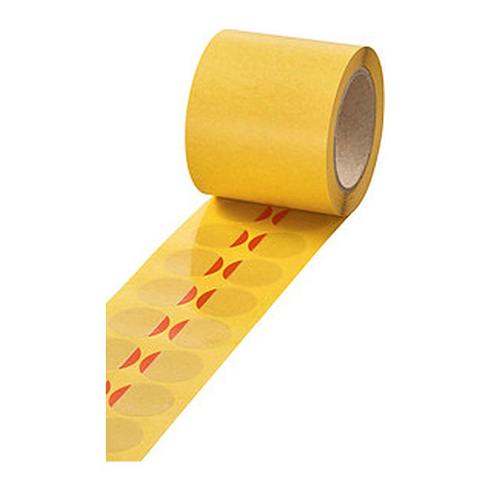 VELOFLEX Folien-Verschlussetiketten transparent 25,0 x 25,0 mm, 1.000 St.