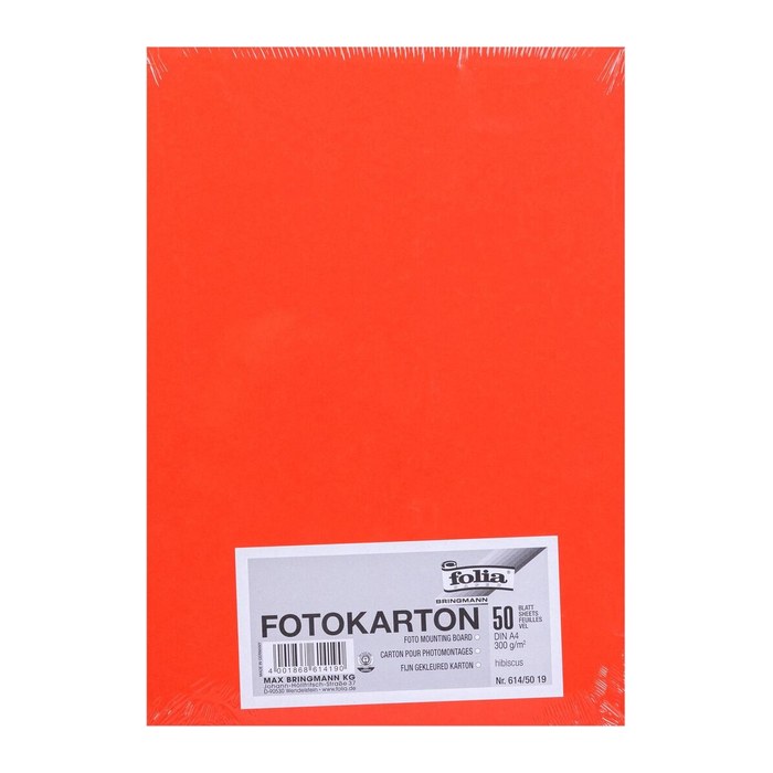 folia Fotokarton rot 300 g/qm 50 St.