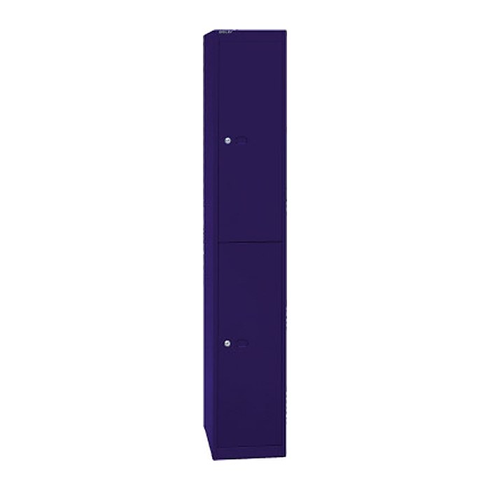 BISLEY Spind oxfordblau CLK182639, 2 Schließfächer 30,5 x 45,7 x 180,2 cm