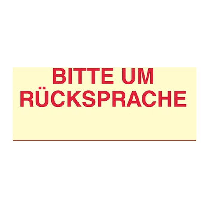 inFO Haftmarker gelb "BITTE UM RÜCKSPRACHE" 3x 50 Streifen