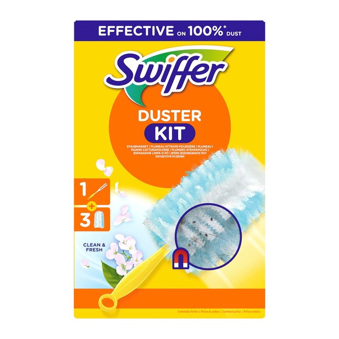 Swiffer DUSTER KIT Staubfangtücher Mikrofaser, 1 Set