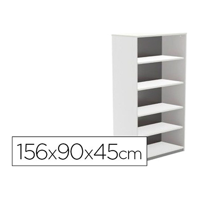 rocada Aktenregal weiß 90,0 x 45,0 x 156,0 cm, 1 St.