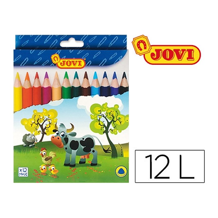 JOVI Buntstifte farbsortiert, 12 St.