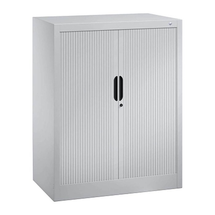 CP Omnispace Rollladenschrank silber 2 Fachböden 80,0 x 42,0 x 103,0 cm