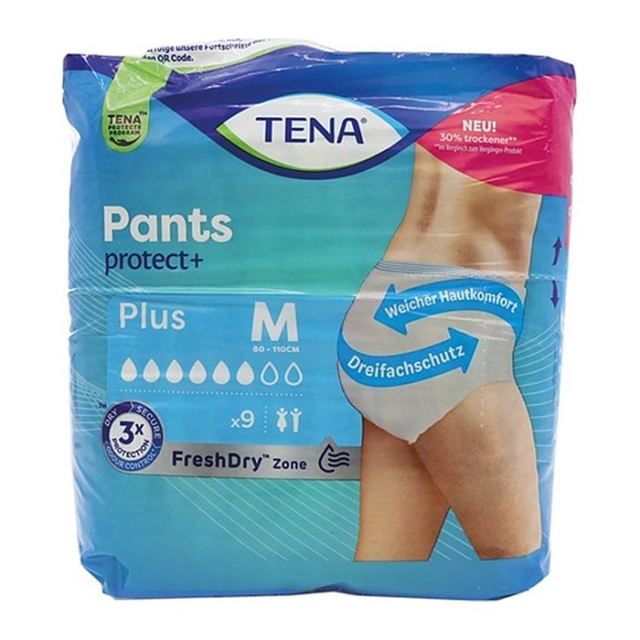 TENA Inkontinenzhosen Pants protect+ Plus, 9 St.