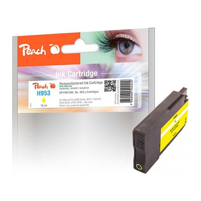 Peach Patrone HP Nr.953 yellow mit OEM Chip remanufactured