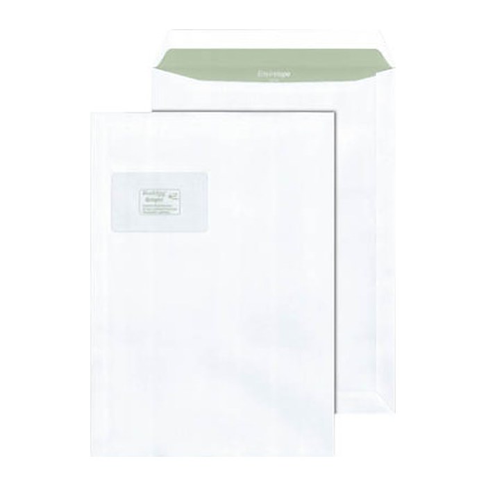 MAILmedia Versandtaschen Envirelope® DIN C4 mit Fenster weiß 25 St.
