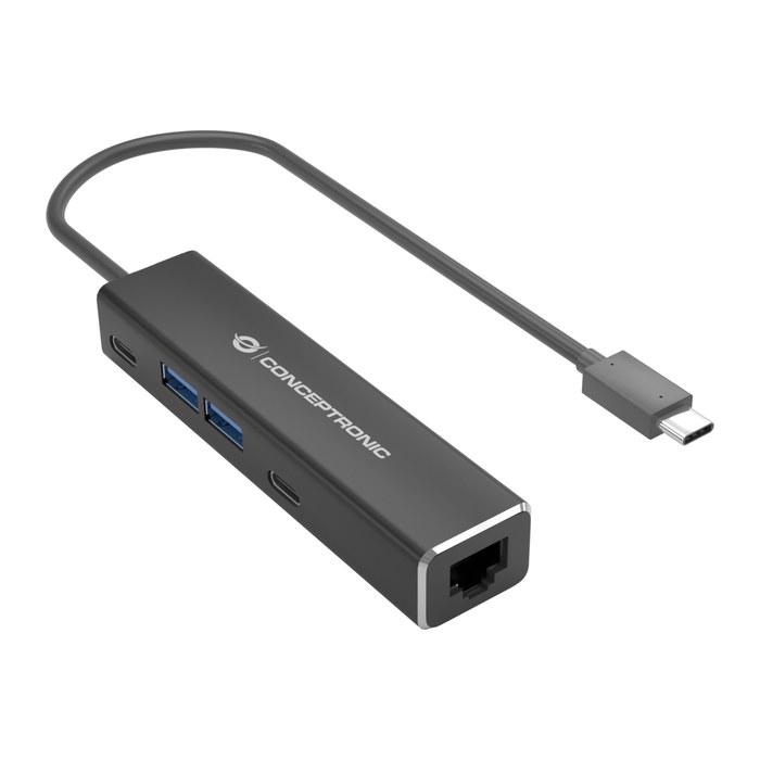 CONCEPTRONIC Adapter USB-C3.2->2.5GbE/2xC/2xA 5Gbs 0.15m sw