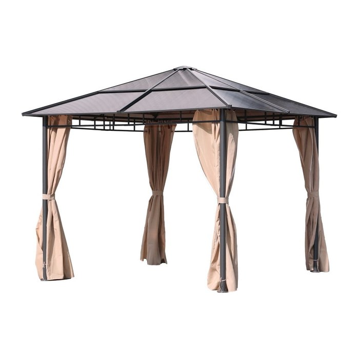 Garden Pleasure Pavillon NAPA viereckig, anthrazit, 1 St.