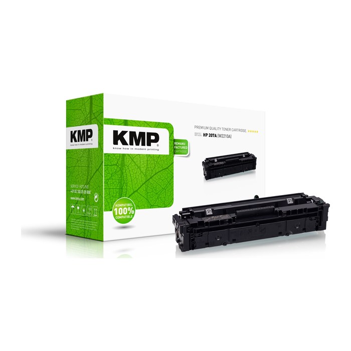 KMP  schwarz Toner kompatibel zu HP 207A (W2210A)