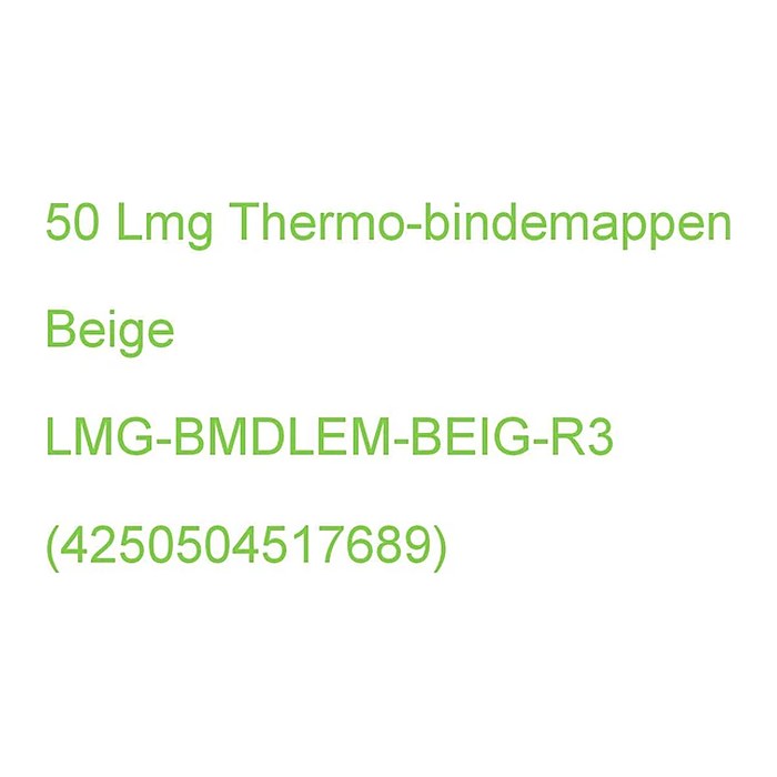 LMG Thermo-Bindemappen beige Leinenkarton für 20 - 30 Blatt, 50 St.