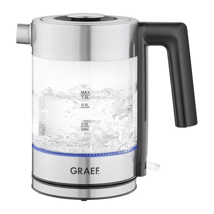 GRAEF Wasserkocher WK350 transparent 1,0 l 2.200 W