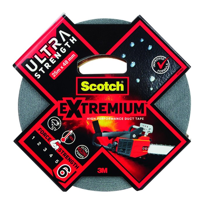 Scotch Extremium™ Ultra Strength Gewebeband schwarz 48,0 mm x 25,0 m 1 Rolle