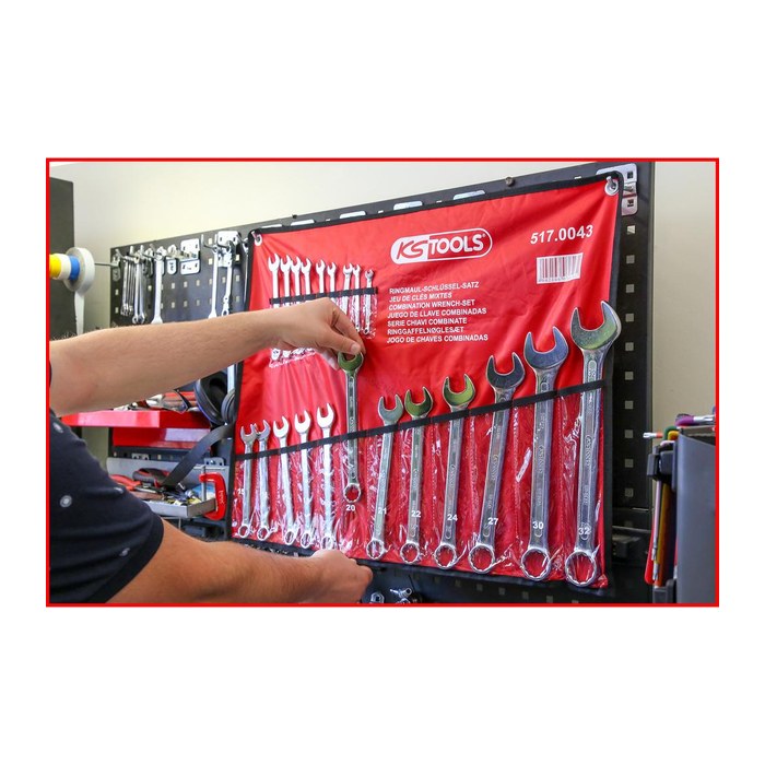 KS TOOLS® Ring-Maulschlüssel-Satz 517.0043 21-teilig