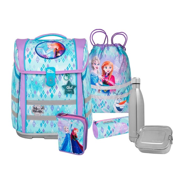 Mc®Neill Schulranzen-Set PERFECTO FROZEN Kunstfaser blau